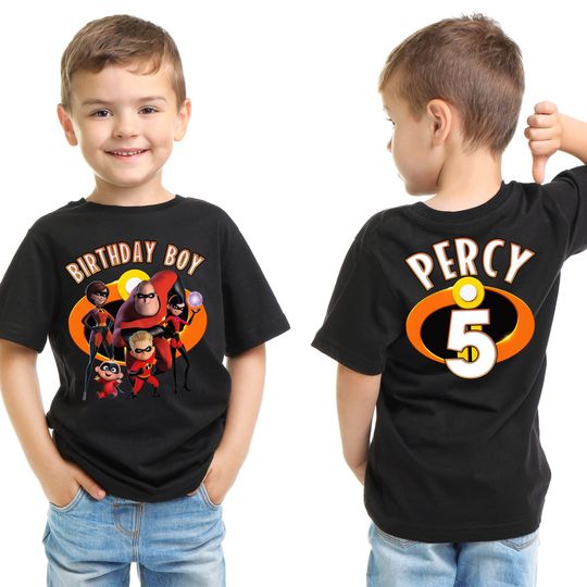 The Incredibles Birthday Boy Shirt, Custom Personalized Family Birthday Gift,Toddler Birthday T-shirt, Birthday Gift For Son Daughter