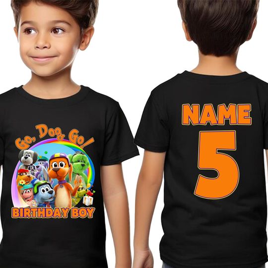Go Dog Go Baby Shirt/Go Dog Go Personalized Shirt/Go Dog Go Family Matching shirt/Go Dog Go Character Shirt/Go Dog Go Names Shirt
