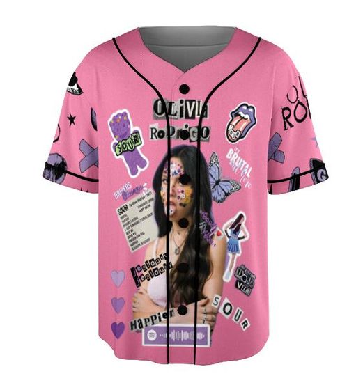 Olivia Rodrigo Music Jersey, New Album Vintage Y2K 90s Style