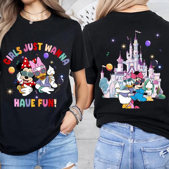 Disney Minnie Daisy Mother's Day Shirt, Girls Just Wanna Have Fun, Disney Besties Shirt, Disneyworld Shirt, Disney Summer Shirt