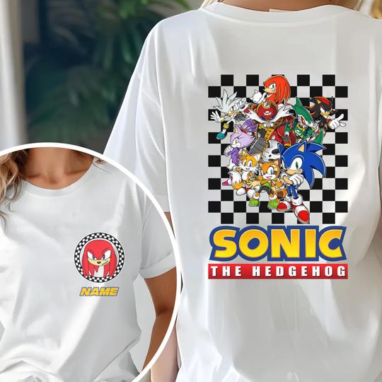 Custom Sonic 3 Birthday Shirt, Tail The Hedgehog Birthday Shirt Personalized with Age and Name, Sonic The Hedgehog Birthday Shirt