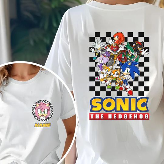 Custom Sonic 3 Birthday Shirt, Tail The Hedgehog Birthday Shirt Personalized with Age and Name, Sonic The Hedgehog Birthday Shirt