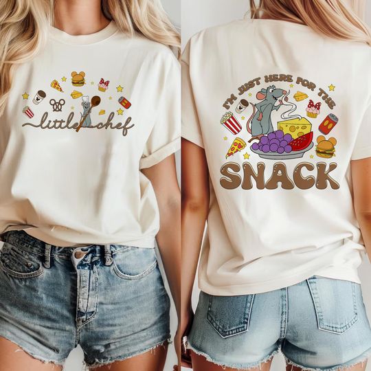 Little Chef Remy Shirt, Disney Ratatouille Shirt, Just Here For The Snacks, Pixar Ratatouille Tee, Remy Gusteau's Shirt, Disney Rat