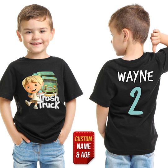 Trash Truck Matching Birthday Shirt/Personalized Trash Truck Birthday Shirt/Trash Truck Family Shirt/Birthday Boy Girl Shirt