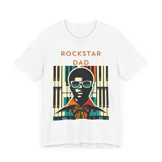 Discover Rockstar Dad T-Shirt - Perfect for Music Loving Fathers
