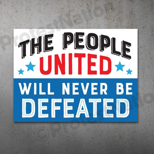 Discover The People United Protest Poster |  Anti Trump Protest Sign