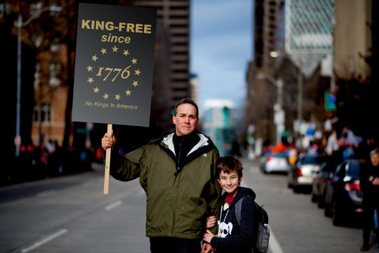 King-Free Since 1776 Protest Sign - No Kings in America Patriotic Decor