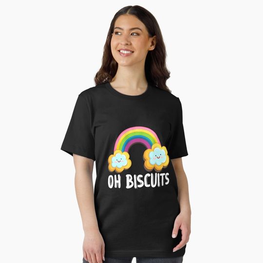 BlueyDad Oh Biscuits, Mum Dad Cartoon, Mother's Father's Day Essential T-Shirt