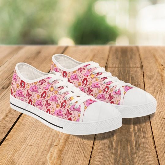 Chappell Roan Womens Sneakers - Pinkpony - Midwestprincess - Hot-to-go shirt - Chappellroan - WLW casual - Merch cute sapphic - Chappel roan