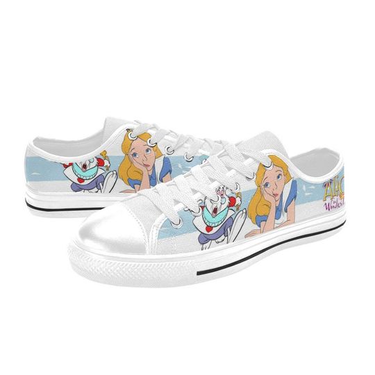 Alice in Wonderland Low Top Shoes Unisex Adult and Kids