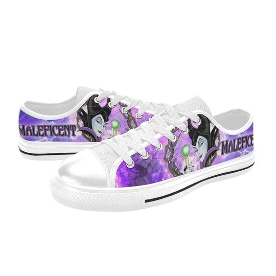 Low Top Shoes Canvas Maleficent Unique and Trendy Footwear