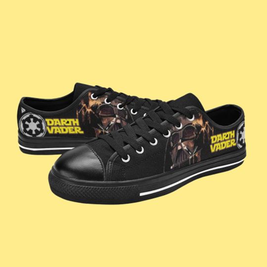 Low Top Shoes Canvas Darth Vader Family Unique and Trendy Footwear