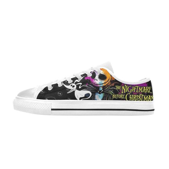 The Nightmare Before Christmas Custom Low Top Shoes Unisex