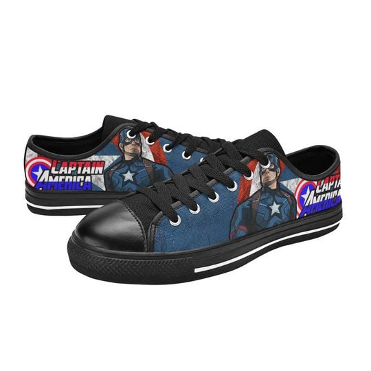 Captain America Custom Low Top Shoes Unisex