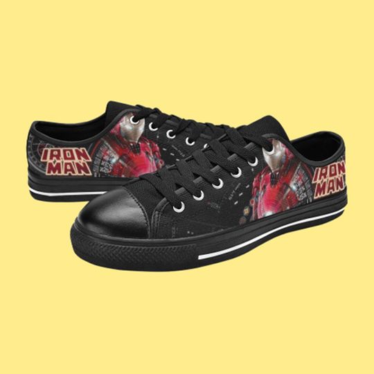 Custom Low Top Shoes Canvas Iron Man Unique and Trendy Footwear