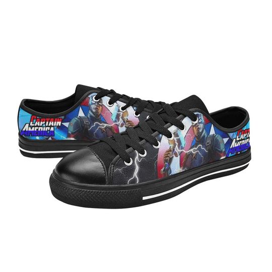 Captain America Low Top Shoes Unisex