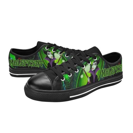 Low Top Shoes Canvas Maleficent Unique and Trendy Footwear