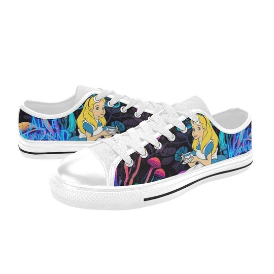 Alice in Wonderland Cheshire Cat Low Top Shoes