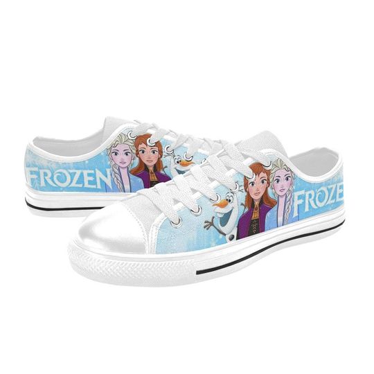 Low Top Shoes Canvas Elsa and Anna Unique and Trendy Footwear