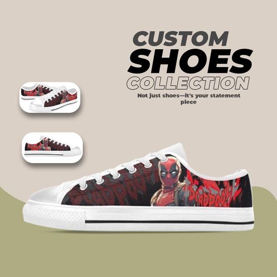 Deadpool Design Low top Shoes