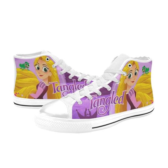 Tangled Custom High Top Shoes Unisex Adult and Kids