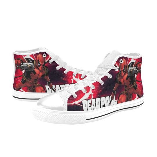 Deadpool Custom High Top Shoes Unisex Adult and Kids