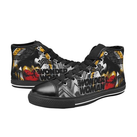 Wonder Woman High Top Shoes Unisex Adult and Kids