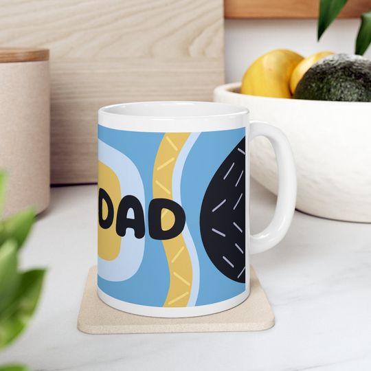 Personalized mug  Blue Dog Dad - Blue Dog Family - Christmas mug,