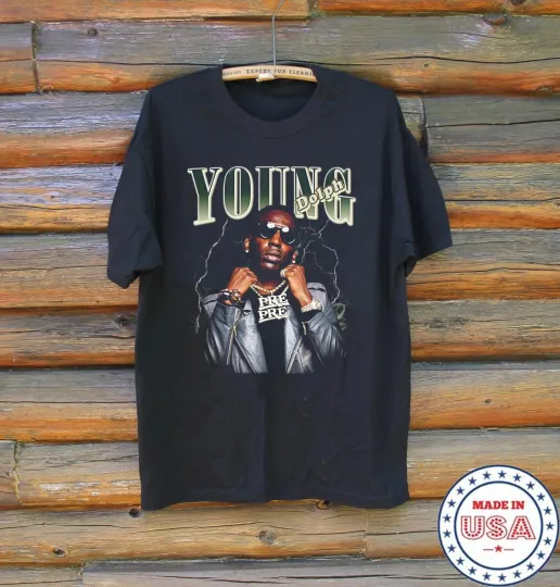YOUNG DOLPH Rapper Gift For Fan Black Cotton T-Shirt