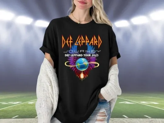 Def Leppard Journey T-Shirt, Journey Def Leppard Tour 2025 Tee