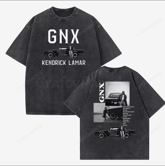 Kendrick Lamar GNX Tour Double Sided T-Shirt, Vintage Harajuku
