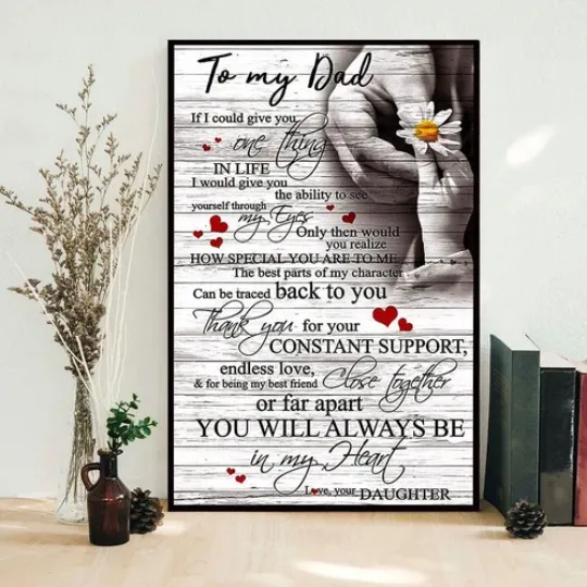 To My Dad Father's Day Poster, Canvas_7724