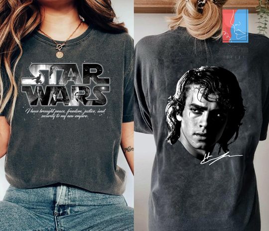 Revenge of the Sith Star Wars 20th Anniversary Mineral Wash T-Shirt, Anakin Skywalker Darth Vader