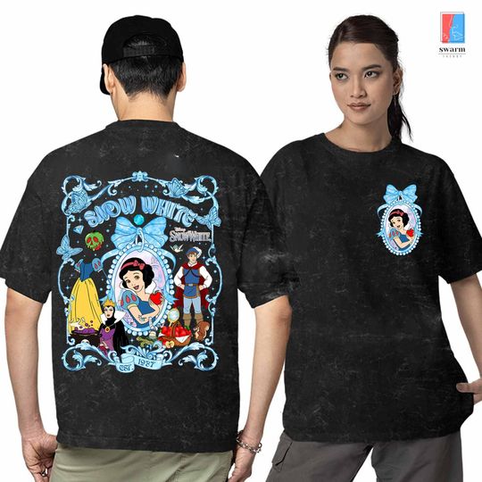 Vintage Snow White Coquette Locket Wash T-Shirt