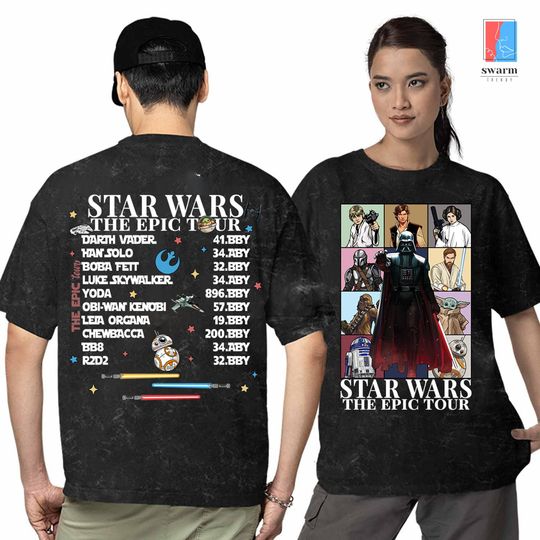 Star Wars Double Sided Mineral Wash T-Shirt Collection