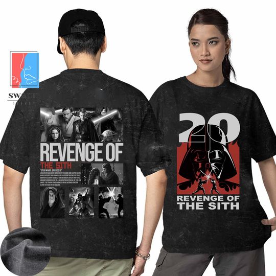 Vintage Star Wars Revenge of the Sith Oversized Mineral Wash T-Shirt