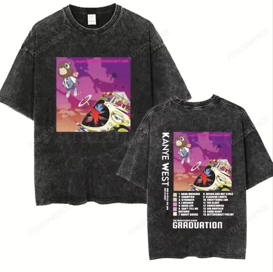 Kanye West Graduation Vintage Washed Graphic T-Shirt