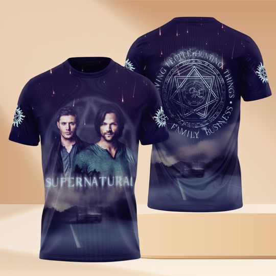 Dean And Sam Supernatural Tshirt, Winchester Brothers Tee Men, Supernatural Series Shirt  For Fan, Supernatural 20years Fan Merch
