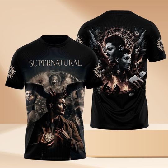 Supernatural Shirt, Winchester Brothers Shirt Men, Movie Lover Tee, Dean And Sam, Supernatural 20 years, Supernatural Tshirt For Fan