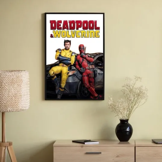 Deadpool & Wolverine Movie Poster, Gift For Mother's Day, Father's Day