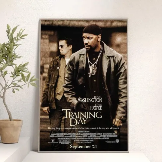 Training Day Movie Poster, Gift for Mother's Day Father's Day