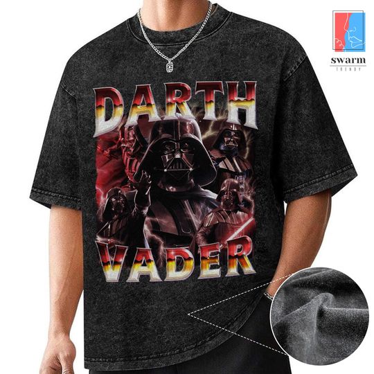 Star Wars Darth Vader Mineral Wash T-Shirt, Revenge of the Sith, Anakin Skywalker, May The Force Be With You, Galaxy's Edge
