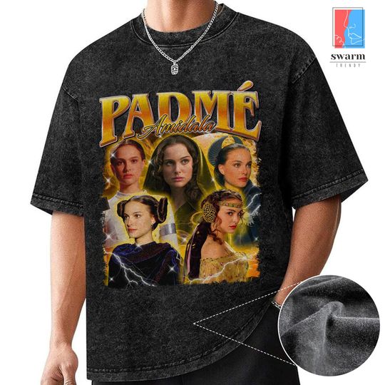 Star Wars Padme Amidala Vintage Wash T-Shirt, Revenge of The Sith, Galaxy's Edge May The 4th