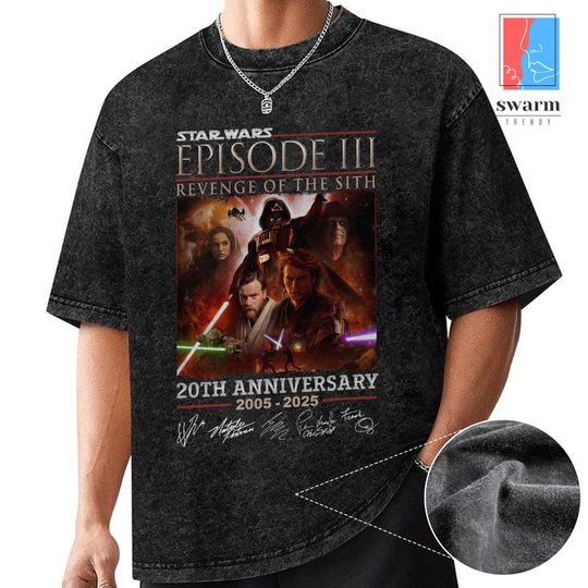 Star Wars Revenge of the Sith Vintage Mineral Wash T-Shirt