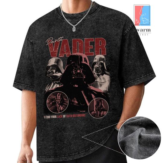 Darth Vader Star Wars Mineral Wash T-Shirt, Anakin Skywalker 20th Anniversary, May The 4th Disneyland