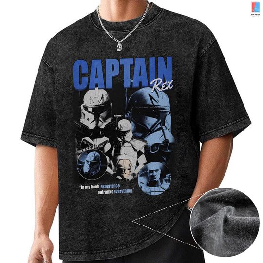 Vintage Mineral Wash Star Wars Captain Rex T-Shirt