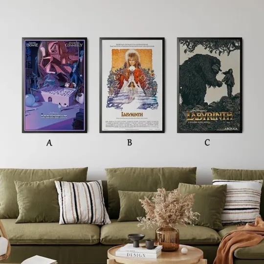 Discover Labyrinth Movie Poster, Gift For Mother's Day Father's Day