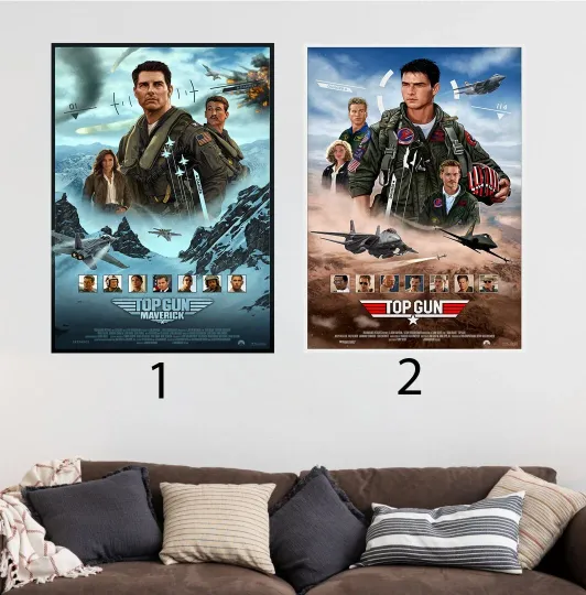 Top Gun Maverick Movie Poster, Gift For Mother's Day Father's Day