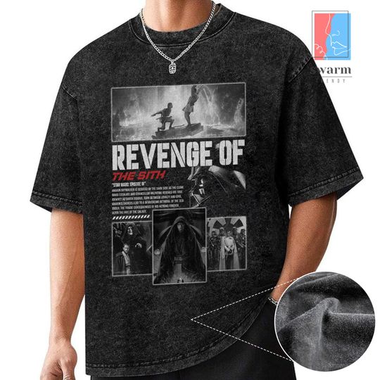 Revenge of the Sith Starwars Washed Shirt, Anakin Skywalker Darth Vader Shirt, Revenge of the Sith Starwars 20th Anniversary, May The 4th