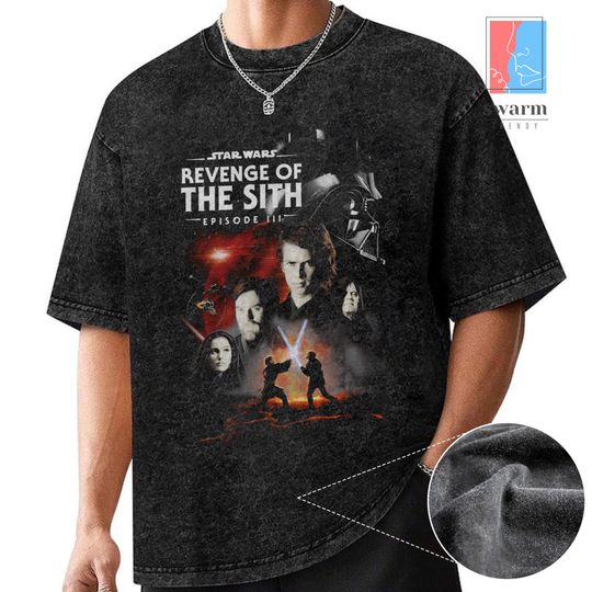 Revenge of the Sith Starwars Washed Shirt, Anakin Skywalker Darth Vader Shirt, Revenge of the Sith Starwars 20th Anniversary, May The 4th